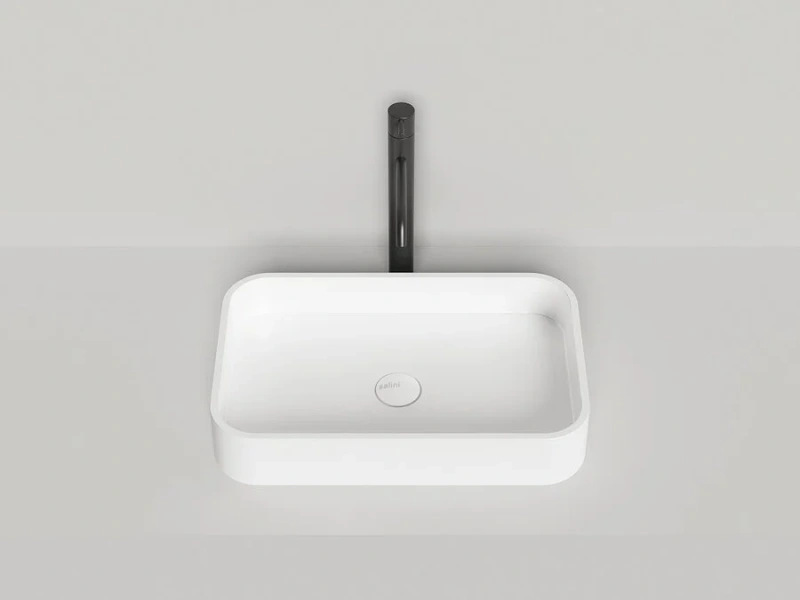 Раковина Salini Callista 01 54,5 см глянцевая 1101104G (детальная фотография), накладные (на столешницу), пристенные