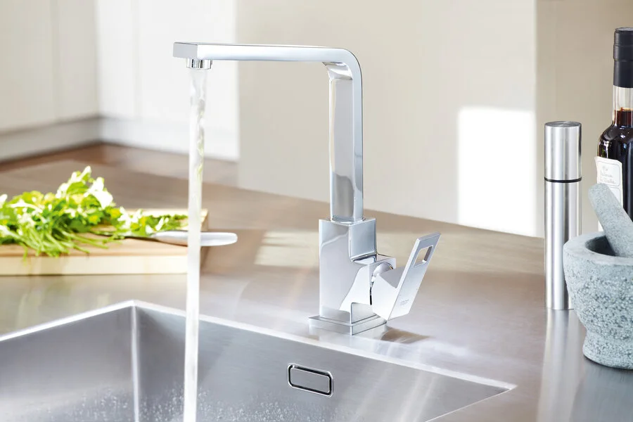 Смеситель для кухни хром Grohe Eurocube  31255000 (детальная фотография), на мойку