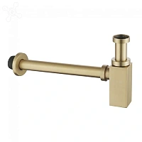 Сифон для раковины Abber Rechteck золото матовое