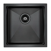 Мойка для кухни Paulmark Aller 44 см вороненая сталь