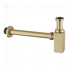 Сифон для раковины Abber Rechteck золото матовое