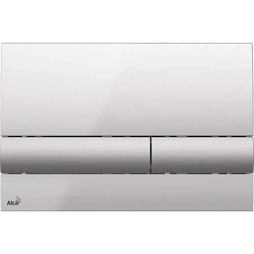 Клавиша смыва Alcaplast хром глянцевый/кнопки хром матовый - фото 1