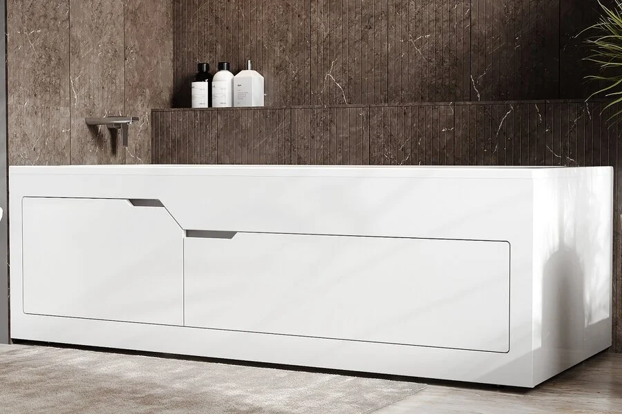 Ванна из искусственного камня Belux Виктория ВВИ-1700, 4810924269218, 170 x 75 см, белый (детальная фотография), прямоугольные