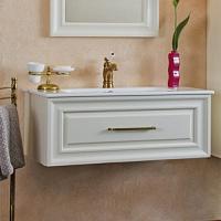 Тумба под раковину, цвет слоновая кость матовый, фурнитура бронза, La Beaute Cornelia
