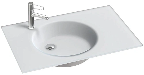 Раковина Jacob Delafon Odeon Rive Gauche 100 см белая матовая - фото 1