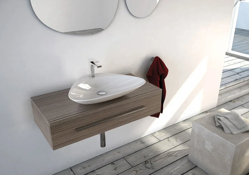 Раковина ArtCeram Plettro 60 см накладная PTL001 01 00 (детальная фотография), накладные (на столешницу)