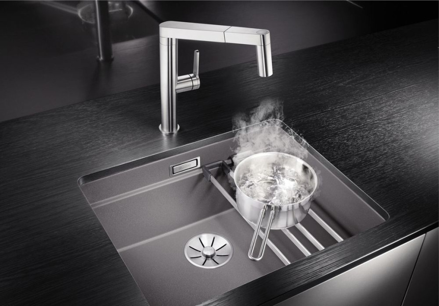 Мойка для кухни Blanco Etagon 500-U 53 см антрацит 522227 (детальная фотография), в наличии