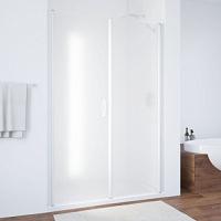 Душевая дверь профиль белый стекло сатин Vegas-glass