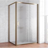 Душевой уголок профиль бронза стекло шиншилла Vegas-glass