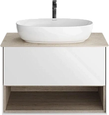 Тумба под раковину подвесная Kerama Marazzi Plaza Modern 80 см белая