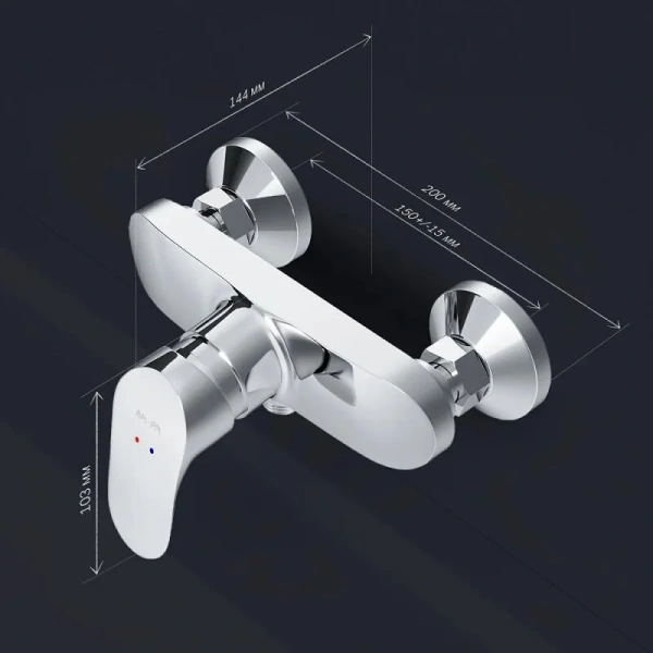 Смеситель для душа AM.PM Like хром F8020016 (детальная фотография), современные, hi-tech