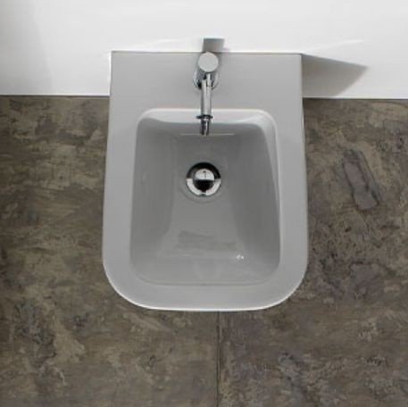 Биде подвесное, цвет белый матовый, Globo Stone SSS11.BO (детальная фотография), по запросу