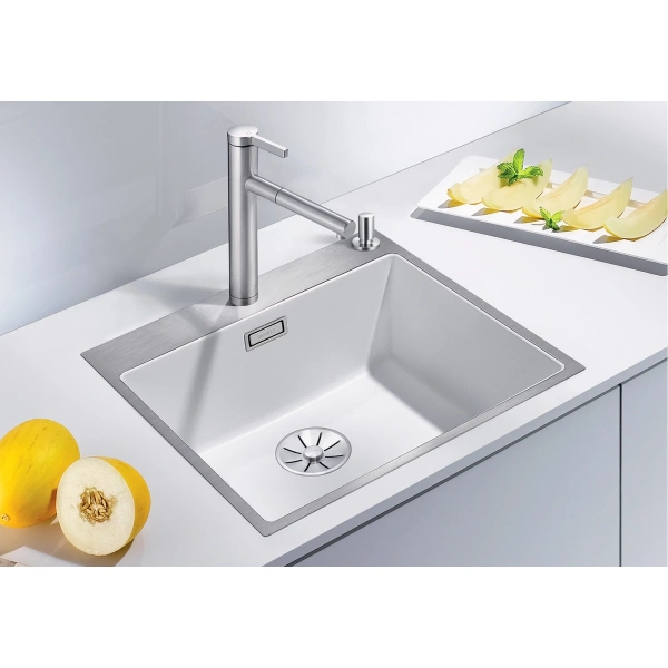 Мойка для кухни, цвет белый, Blanco Subline 500-IF/A SteelFrame 524112 (детальная фотография), в наличии