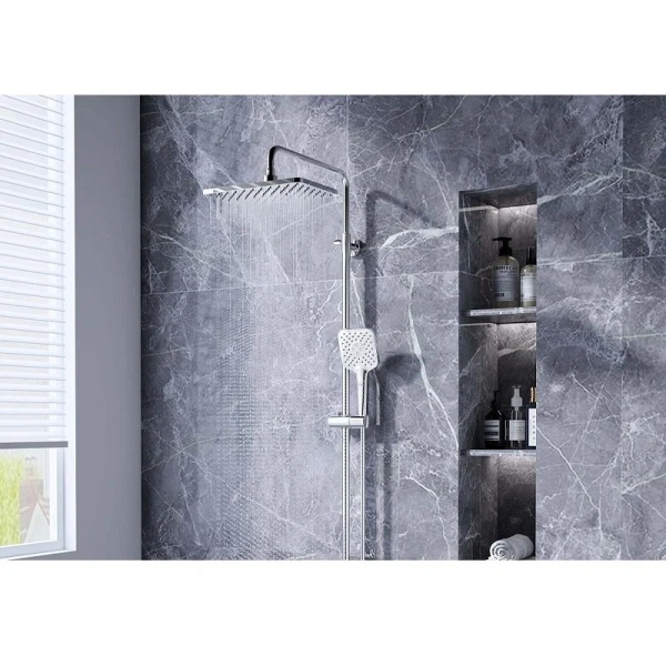 Душевая стойка Акватек Ника хром AQ2840CR (детальная фотография) index_1