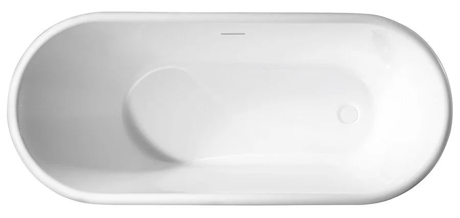 Акриловая ванна Abber 170х70 см без гидромассажа AB9272-1.7 (детальная фотография), современныe, hi-tech