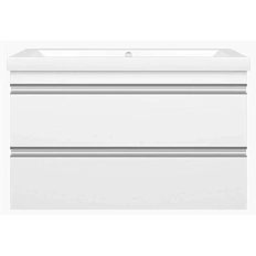 Тумба под раковину подвесная Misty Ингрид 90 см белая