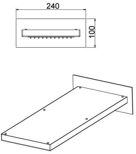 Верхний душ Bossini Manhattan I00570.030 (детальная фотография), хром