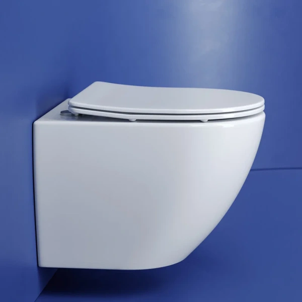 Унитаз подвесной Ceramica Nova Metropol безободковый белый CN4002T (детальная фотография), подвесные, встраиваемые