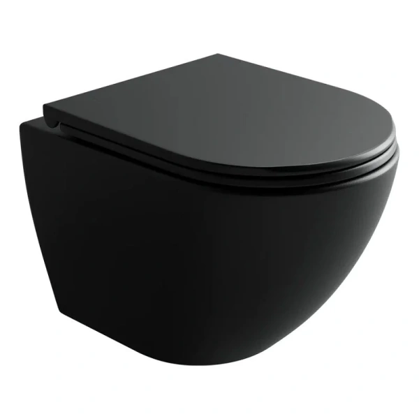 Унитаз подвесной Ceramica Nova Metropol черный CN4002TMB (детальная фотография)