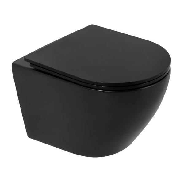 Унитаз с инсталляцией BelBagno Colorato с черной клавишей BB062CHR-MB/BB062SC-MB/BB002-80/BB007-PR-NERO.M (детальная фотография), в наличии