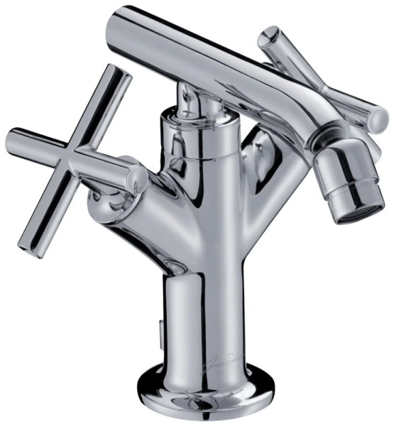 Смеситель для биде Jacob Delafon Purist двухвентильный E14596-3-CP (детальная фотография)