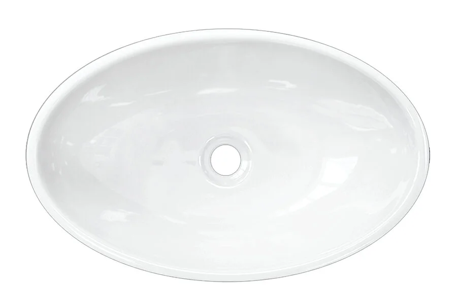 Раковина Sanita Luxe Ringo 54 см овальная WB.CT/Ringo/54-N.Cut/WHT.G/S1 (детальная фотография)