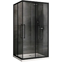 Душевой уголок Abber Schwarzer Diamant 120x90 см профиль черный