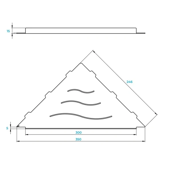 Полочка для ванной RGW белая 49279912-01 (детальная фотография), современные, hi-tech