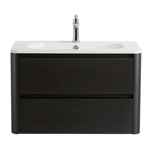 Тумба под раковину подвесная Cezares Relax 80 см оружейная сталь - фото 5