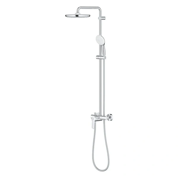 Душевая стойка Grohe Tempesta со смесителем 26673001 (детальная фотография), без излива
