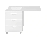 Тумба под раковину напольная Style Line Жасмин 58 см белая
