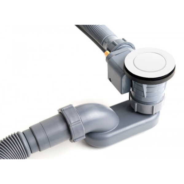 Слив-перелив Delice белый DLR000017 (детальная фотография), с переливом