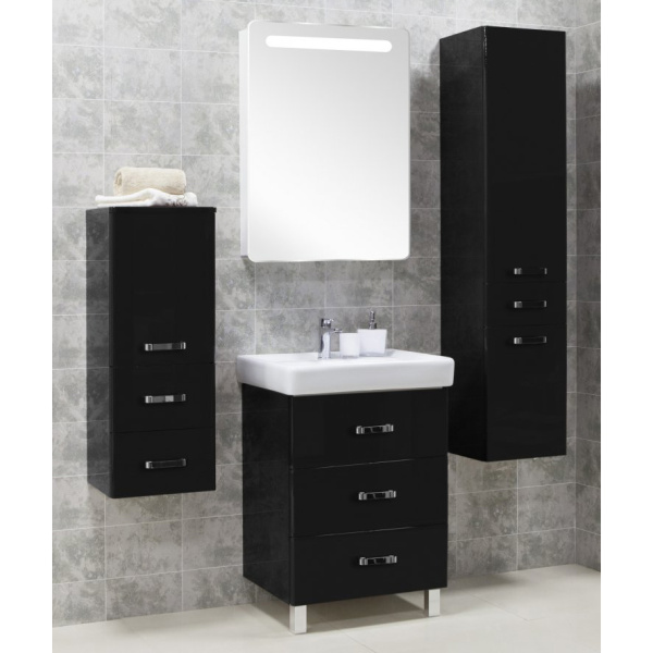 Тумба под раковину напольная Акватон Америна 60 см черная 1A168901AM950 (детальная фотография), по запросу