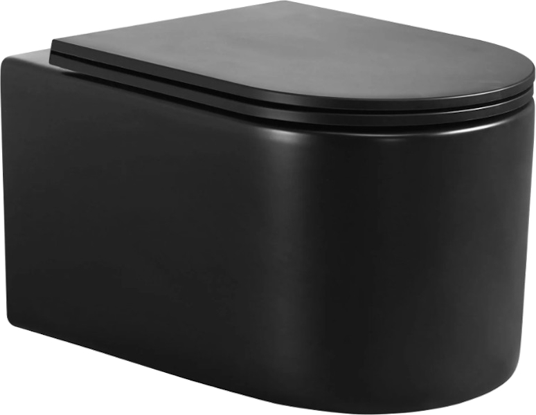Унитаз подвесной Ceruttispa Tanaro черный CT9238 (детальная фотография)