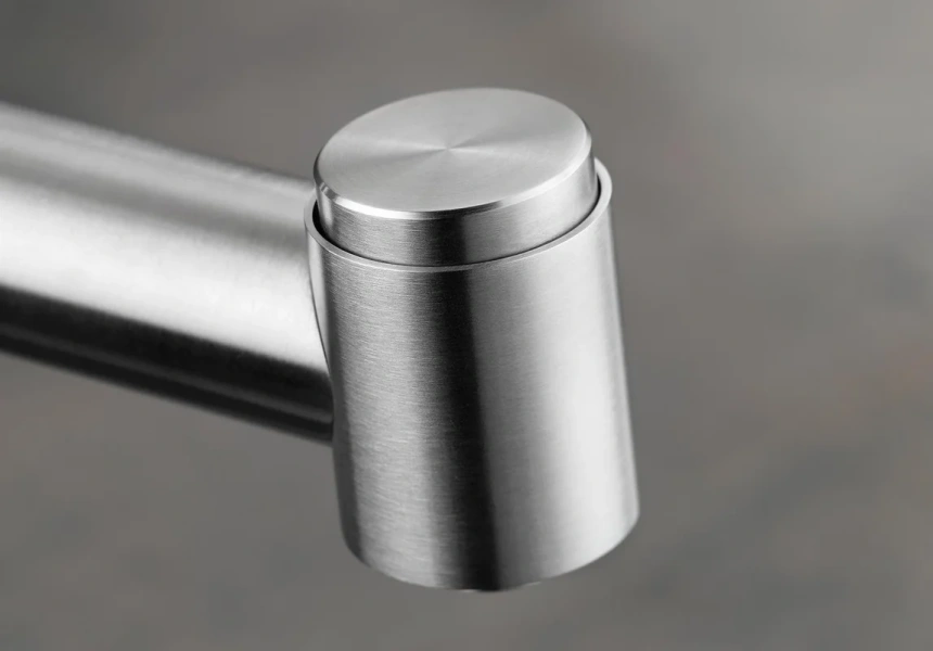 Смеситель для кухни Blanco Ambis-S нержавеющая сталь 523119 (детальная фотография), с 1 монтажным отверстием