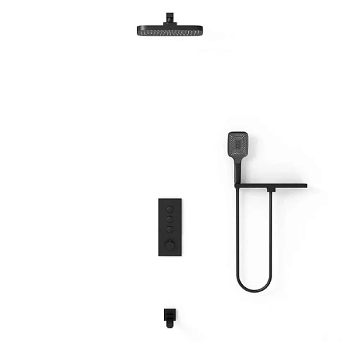 Душевой комплект Vincea черный - фото 2