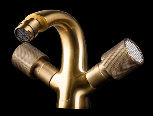 Смеситель для биде Boheme Royal Cristal бронза - фото 3