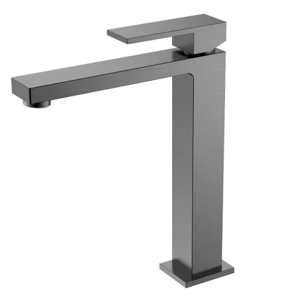 Смеситель для раковины Boheme Qubic графит матовый 472-GM (детальная фотография)