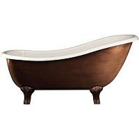 Ванна чугунная, цвет состаренная медь, ножки Deco, Devon&Devon Regina Copper Effect