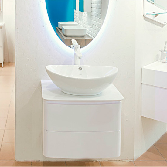 Тумба под раковину подвесная Velvex Luna 60 см белая tpLUN.60-21.43 (детальная фотография), по запросу