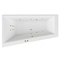 Ванна гидромассажная Excellent Sfera Line 170 x 100 см, левая, белый/бронза, WAEX.SFL17.LINE.BR