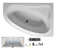 Ванна гидромассажная Riho Lyra 153 x 100 см, BLISS, левая/правая