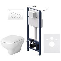 Унитаз с инсталляцией Am.Pm Like с сиденьем микролифт и клавишей