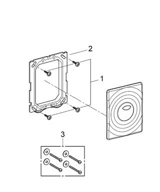 Смывная клавиша, хром, Grohe Surf 38861000 (детальная фотография), нет в наличии index_1