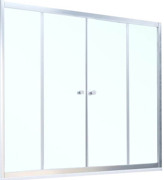 Душевая шторка на ванную стекло прозрачное Vegas-glass Z2V 160 01 (детальная фотография), раздвижные