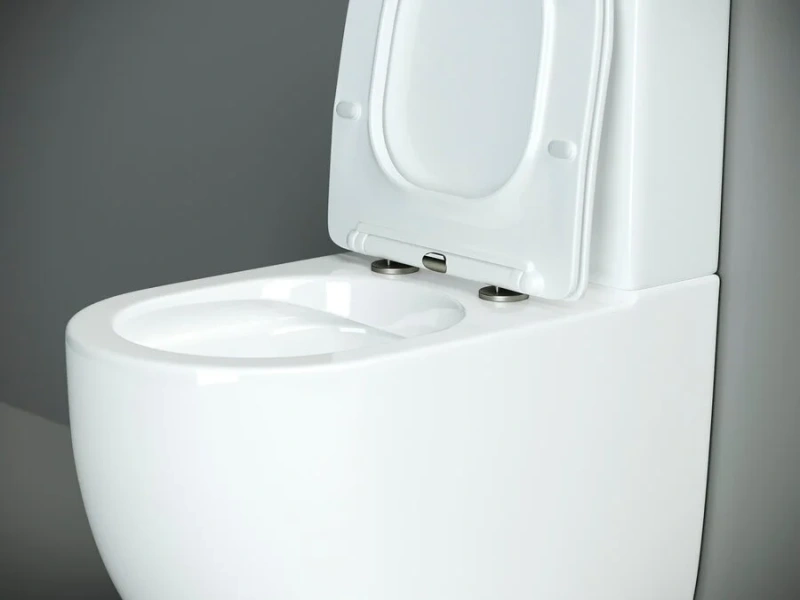 Унитаз компакт Ceramica Nova Metropol напольный CN4001 (детальная фотография), с микролифтом
