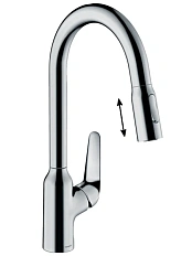 Смеситель для кухни Hansgrohe Focus M42 с вытяжным душем
