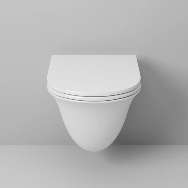 Унитаз подвесной Grossman GR-4412 с микролифтом (детальная фотография), без бачка, со скрытым бачком