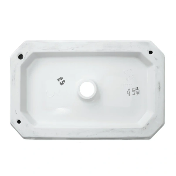 Раковина Sanita Luxe Line 55 см накладная WB.CT/Line/55-N/WHT.G/S1 (детальная фотография), белые