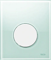 Клавиша смыва для писсуара, цвет стекла зелёный, цвет кнопки белый, Tece TECEloop 9242651